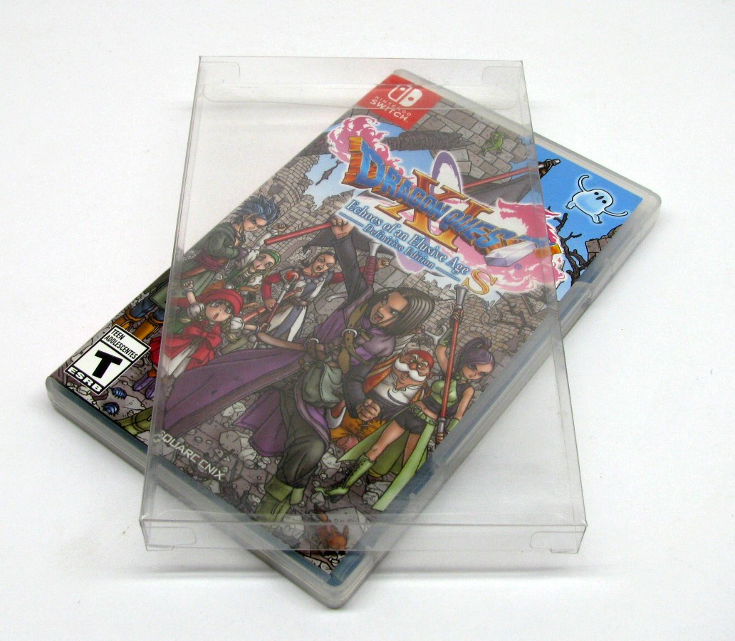25x NINTENDO SWITCH PLASTIC & STEELBOOK GAMES – CLEAR PROTECTIVE BOX PROTECTOR