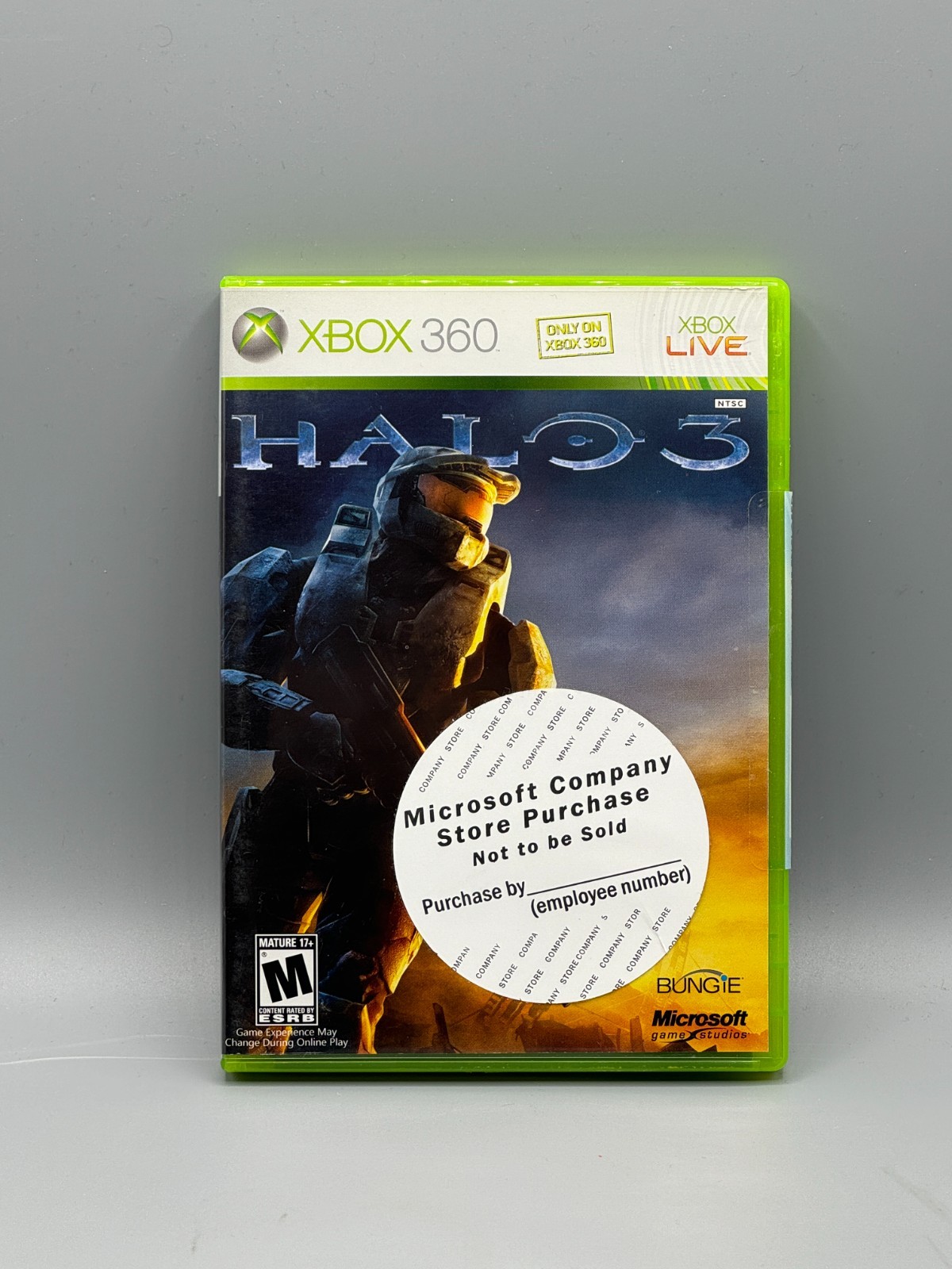 Halo 3 Microsoft Xbox 360 Employee Store Sticker Sealed New Authentic