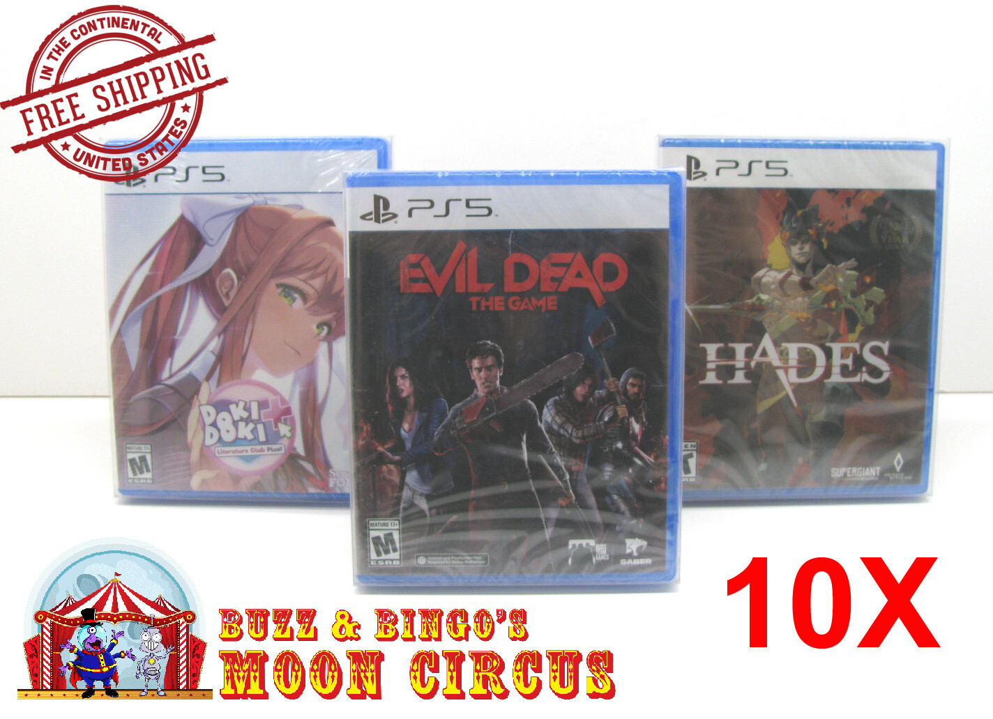 10X SONY PLAYSTATION PS5 CIB GAME – CLEAR PLASTIC PROTECTIVE BOX PROTECTORS CASE