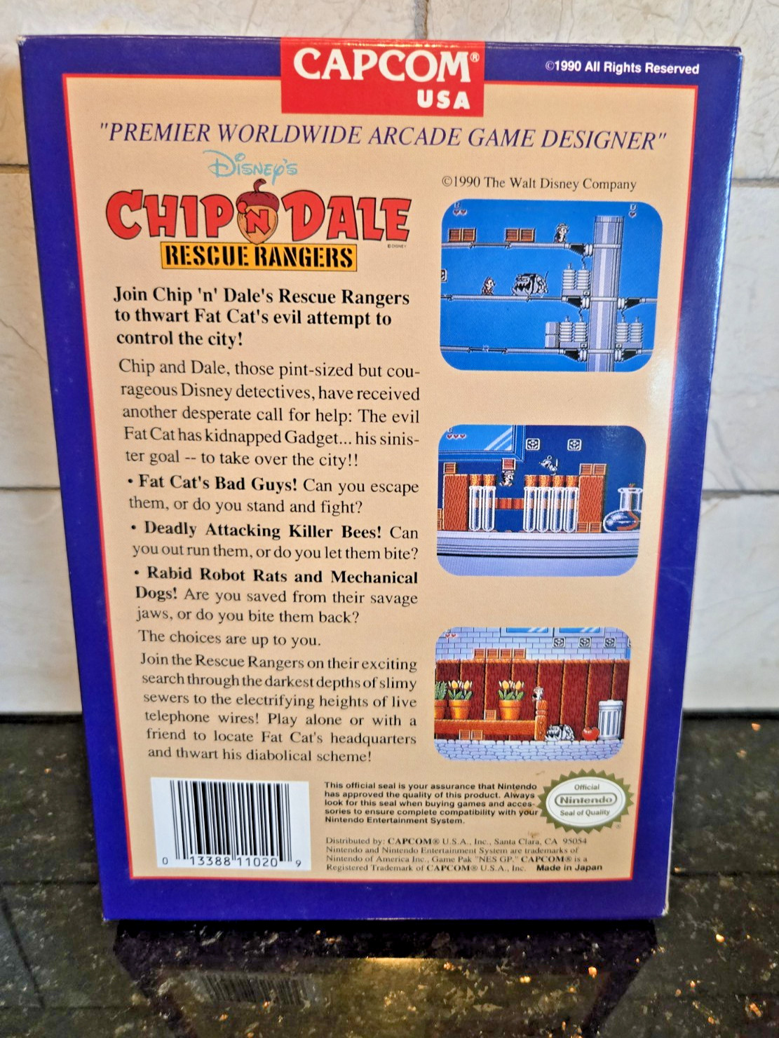 Chip ‘N Dale: Rescue Rangers complete in box Nintendo NEW OVAL SEAL #1