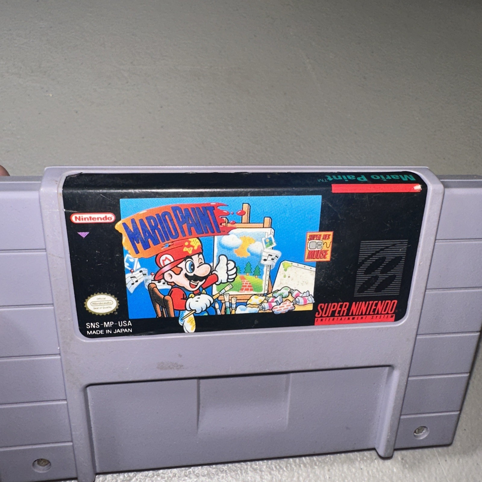 Nintendo – Mario Paint, SNES Loose Game Only [Tested Working]