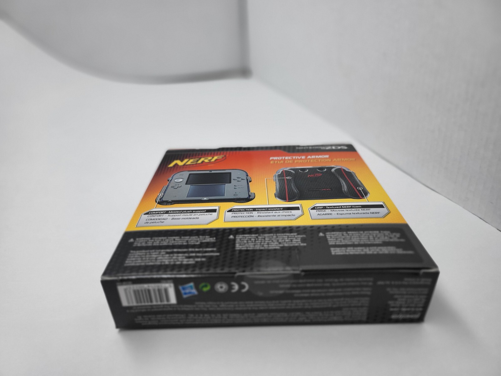 MINT NEW BLUE/BLACK NERF PROTECTIVE ARMOR CASE HAND GRIP HANDLE FOR NINTENDO 2DS
