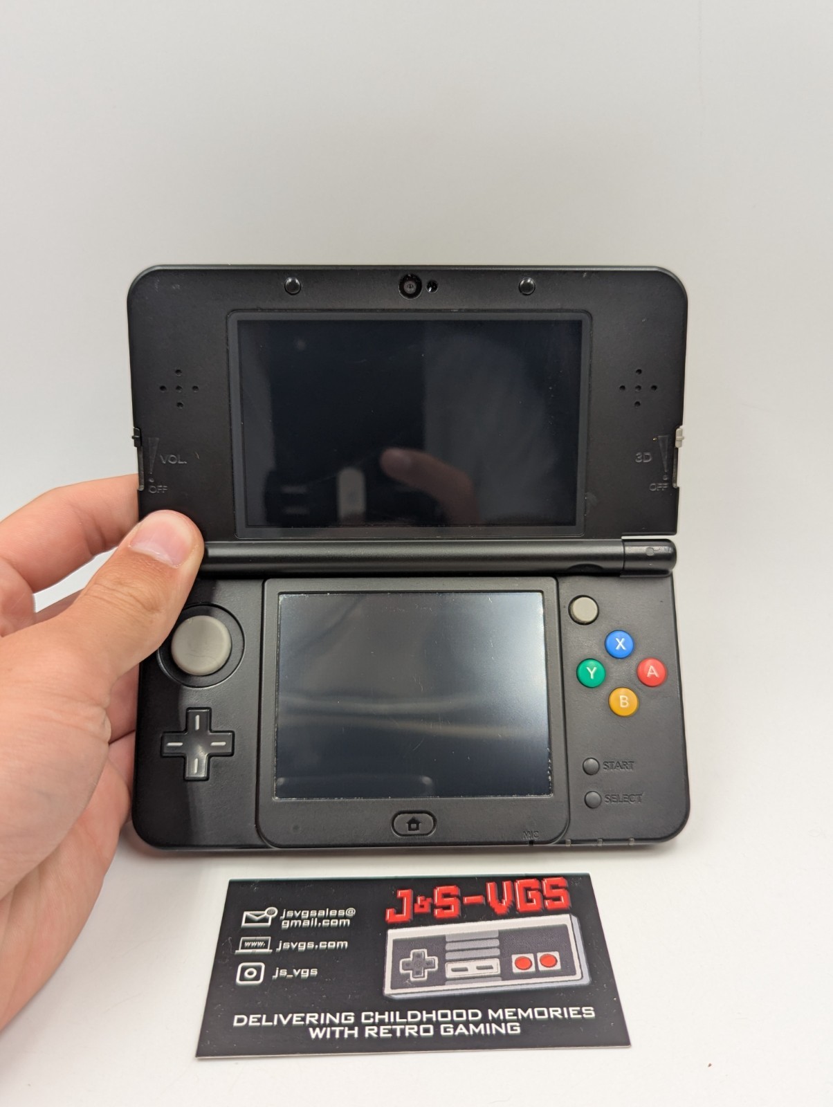 Ninto New 3DS Black Mario Edition Console Charger Tested Working