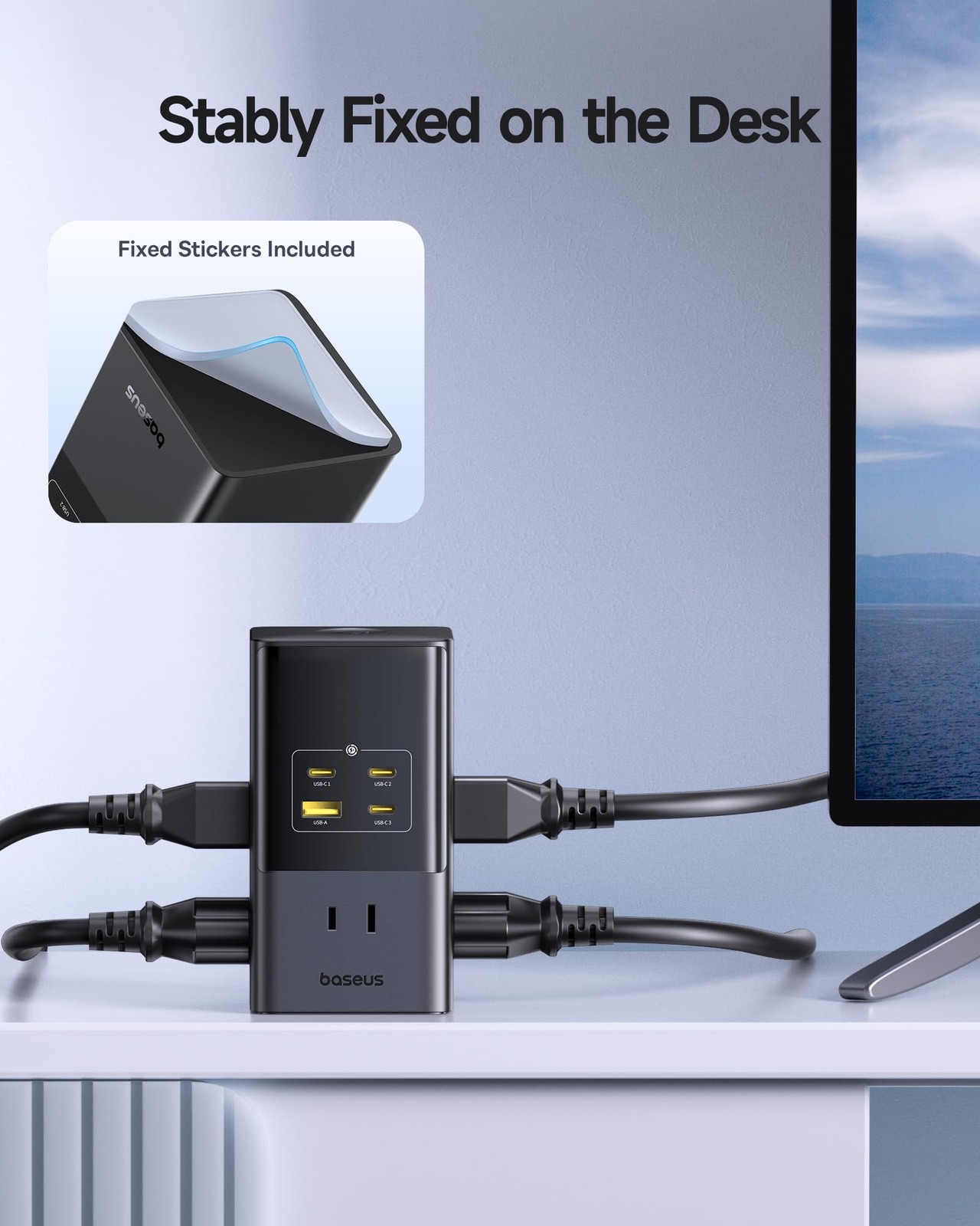 Baseus Charging Station 67W, 10-in-1 USB-C PD Fast Charging Desktop Charger with