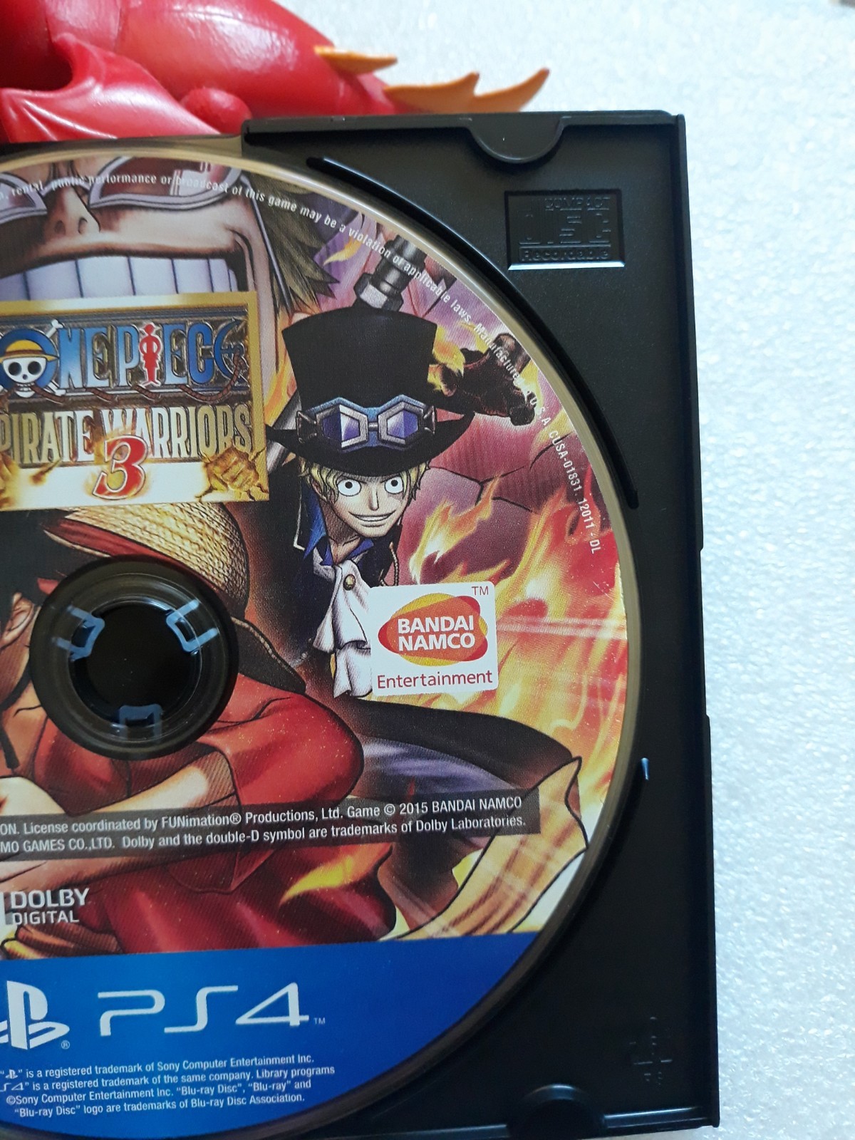 One Piece Pirate Warriors 3 PlayStation 4 (PS4)-DISC ONLY-TESTED–EUC