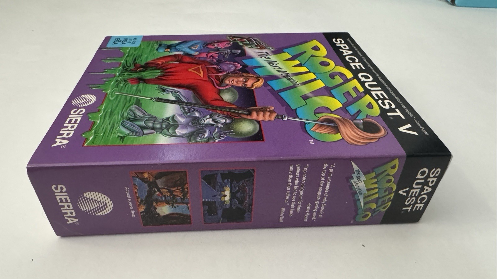 Space Quest V: Roger Wilco Next Mutation Sierra 1993 PC Big Box MS DOS 3.5” Disk
