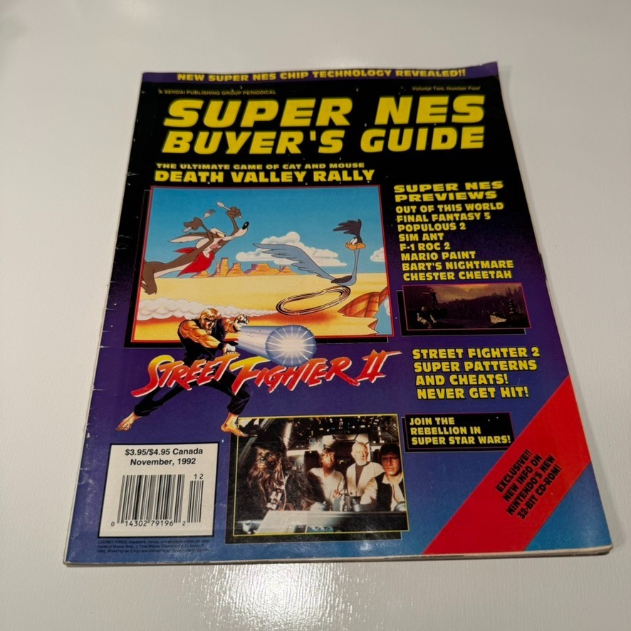 Super NES Buyer’s Guide November 1992 Street Fighter II VTG