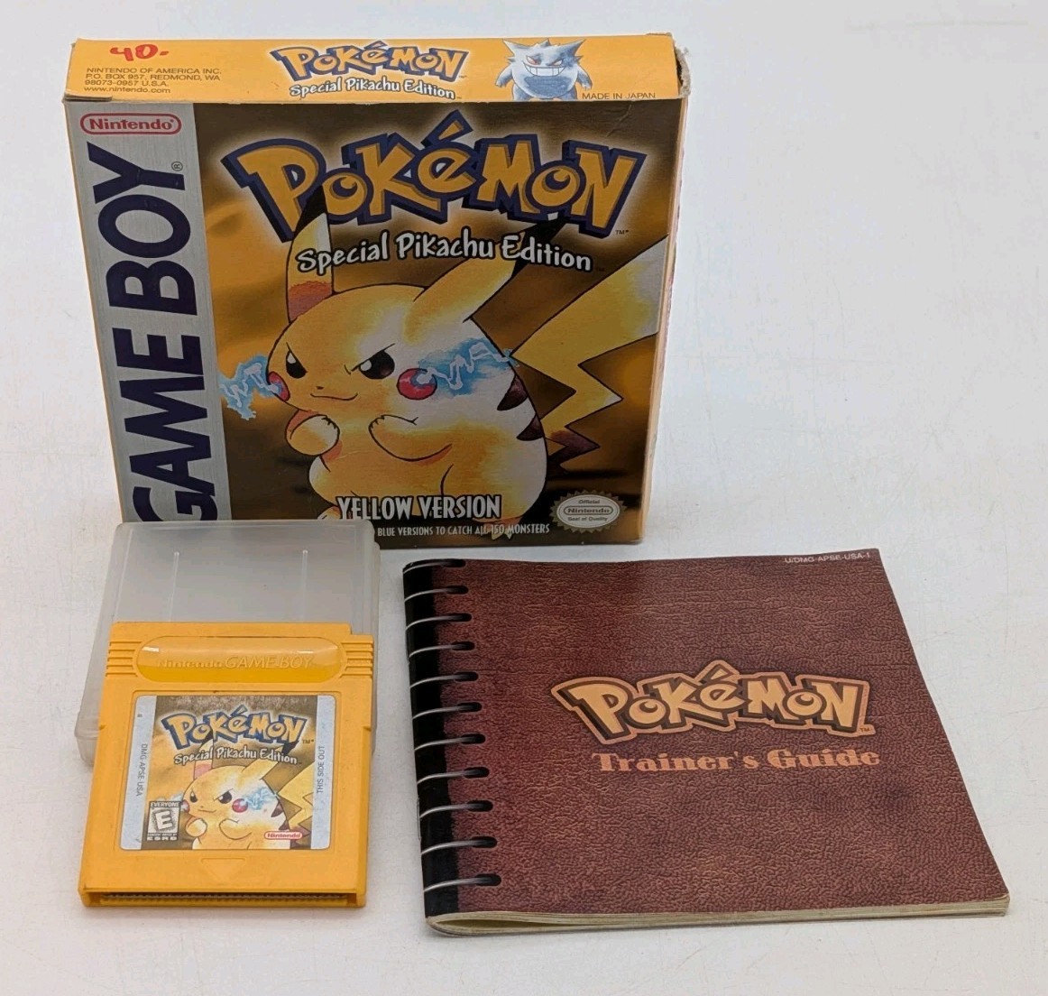 Pokemon Yellow Version Nintendo Game Boy Second Printing Complete In Box CIB VGC