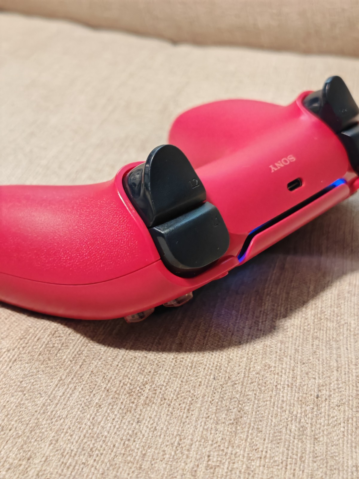 Custom TMR Joystick Aknes PlayStation 5 DualSense Controller Ps5 – Cosmic Red
