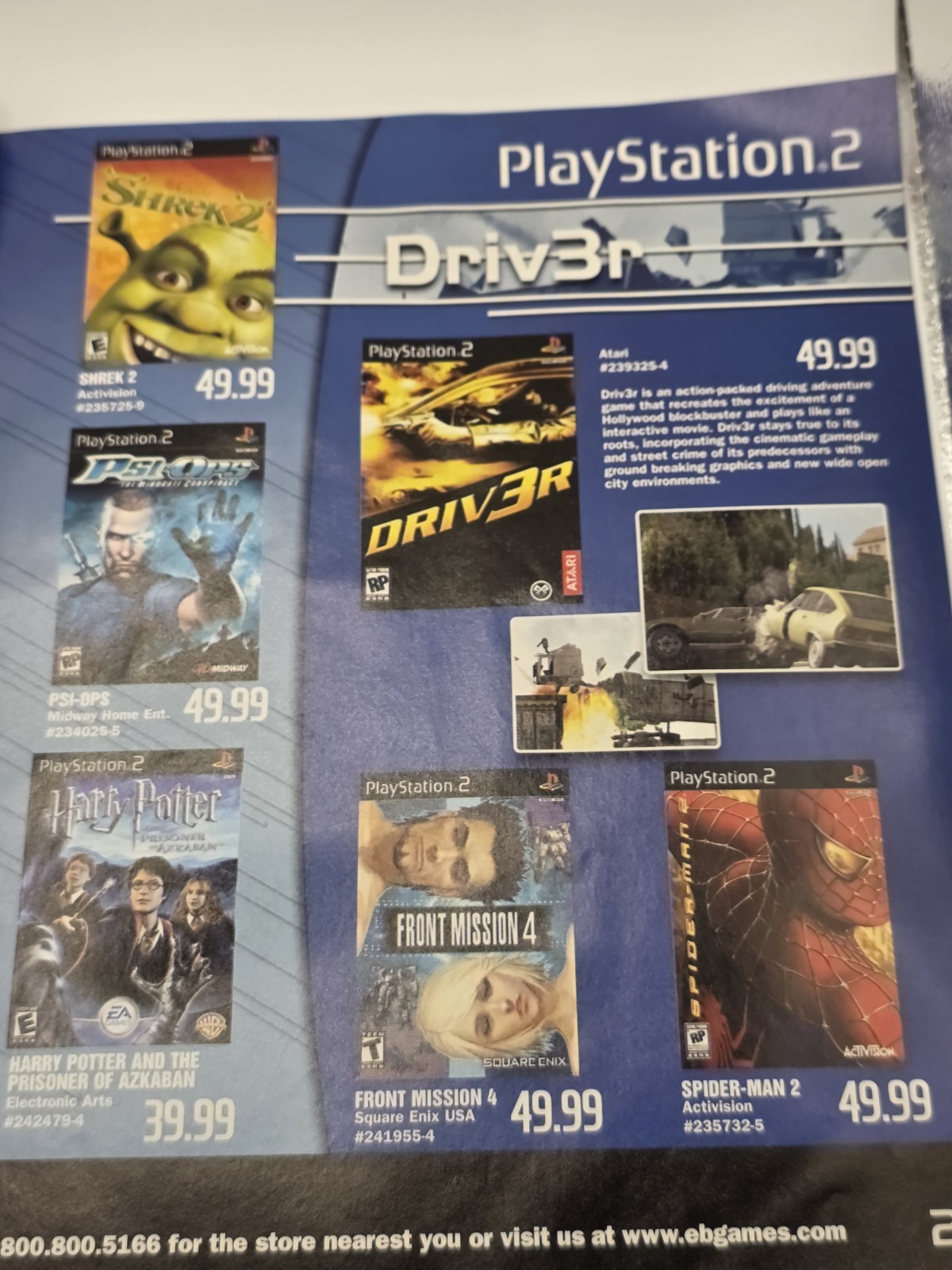 EB Games Summer 2004 Catalog Spider-Man 2 Pikmin 2 VG Complete Magazine Promo
