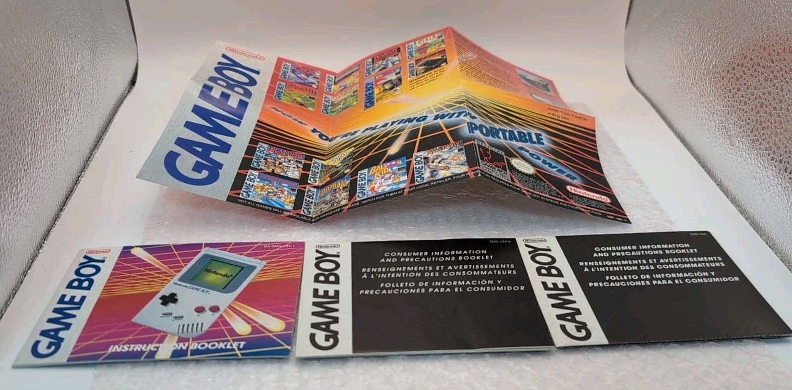 Original Nintendo Gameboy DMG-01 Gray CIB *Matching Serial* Rare – Excellent