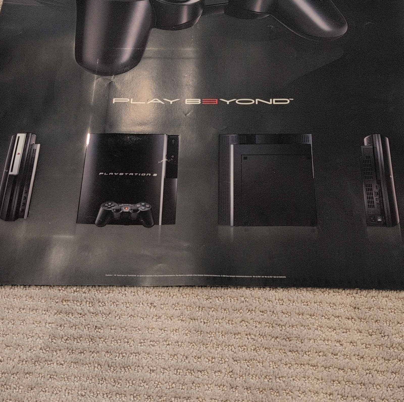Sony PlayStation 3 SIXAXIS Controller Promotional Poster Video Game Series