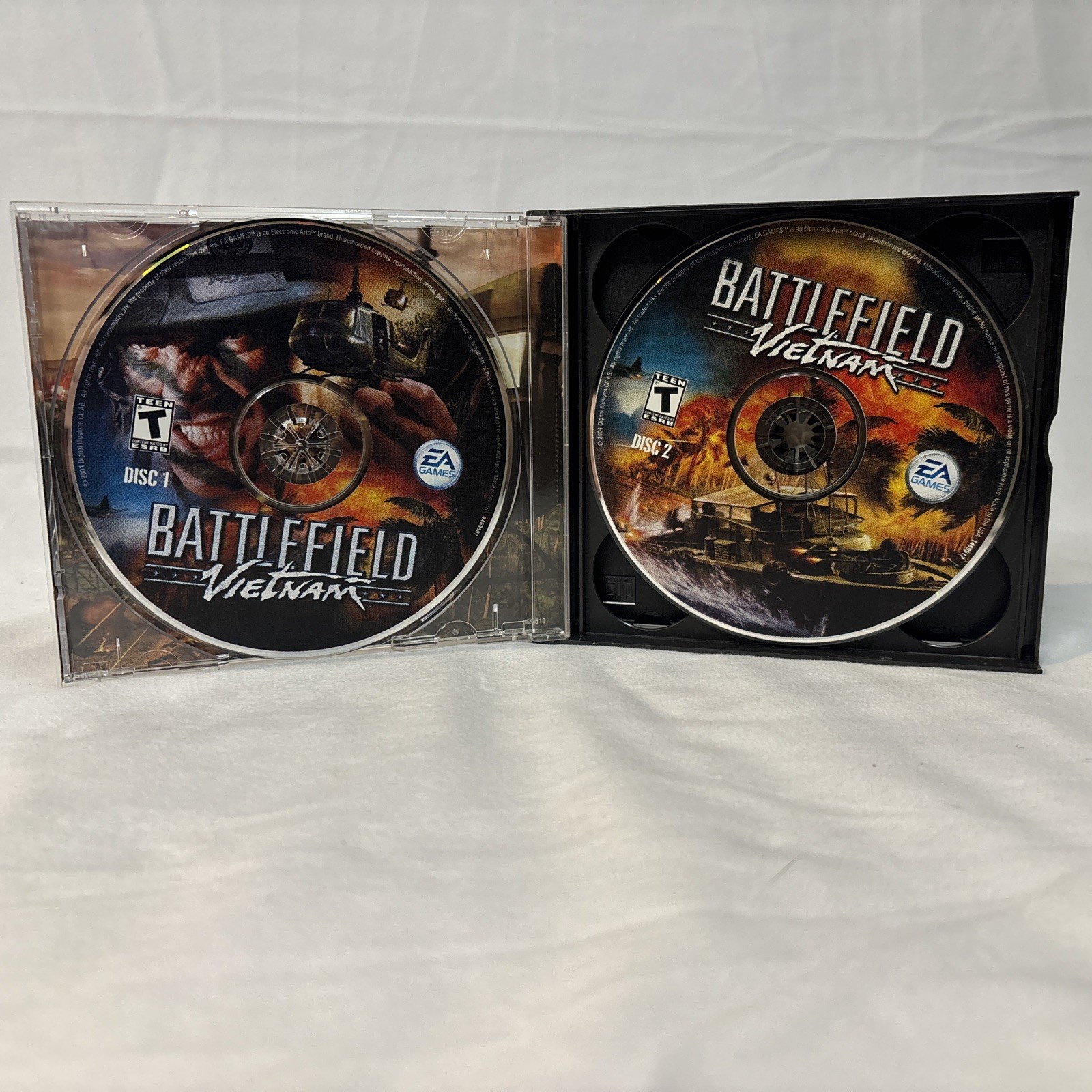 Battlefield Vietnam (PC) CD-ROM 3-Disc Game w/ Key Jewel Case