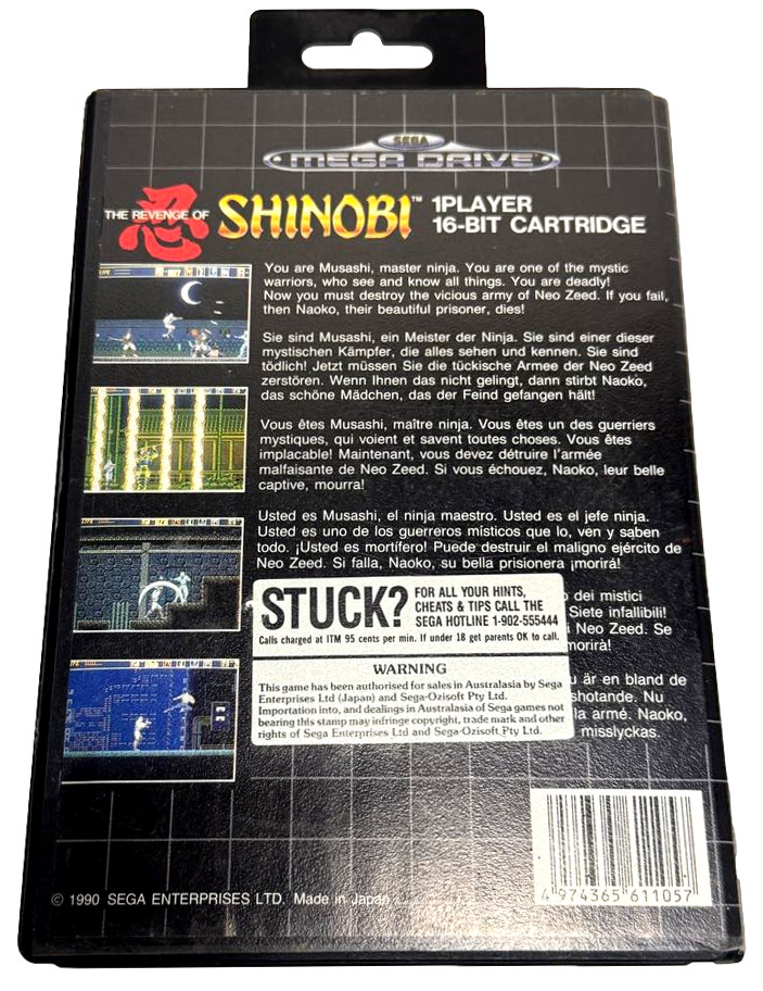 The Revenge of Shinobi Sega Mega Drive PAL *Complete*