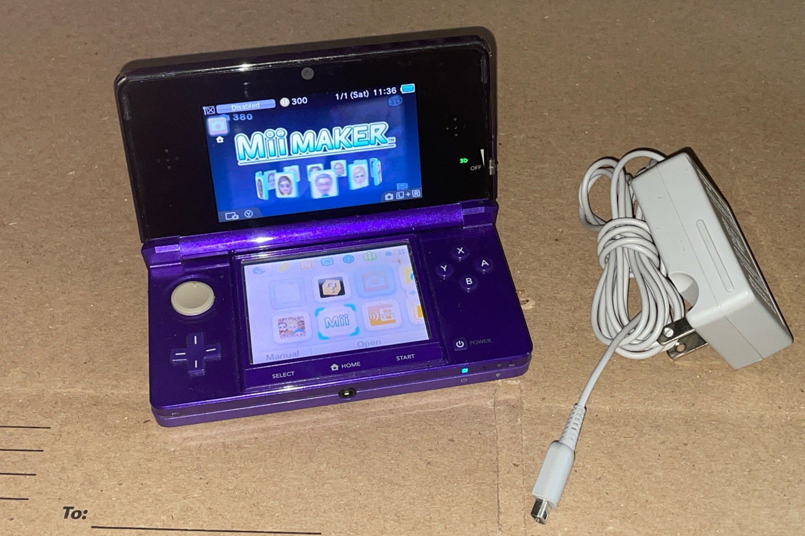 Nintendo 3DS Midnight Purple Portable Gaming Console