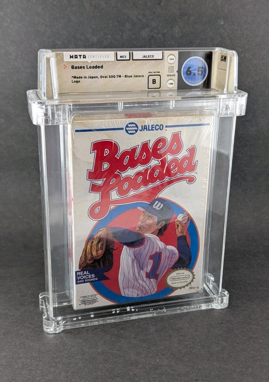 Bases Loaded Sealed NES / Nintendo WATA 6.5 Hole in Seal – RARE