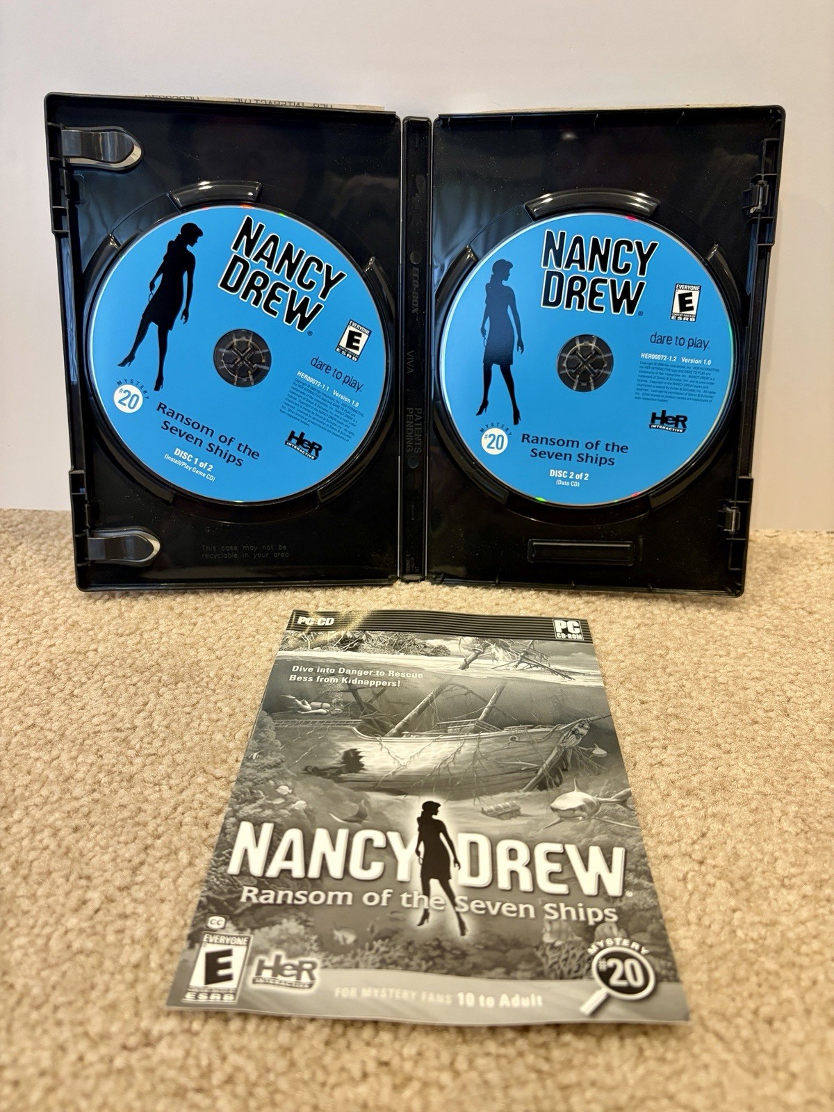 Nancy Drew Ransom Of The Seven Ships #20 PC Game Her Interactive Windows XP 2009