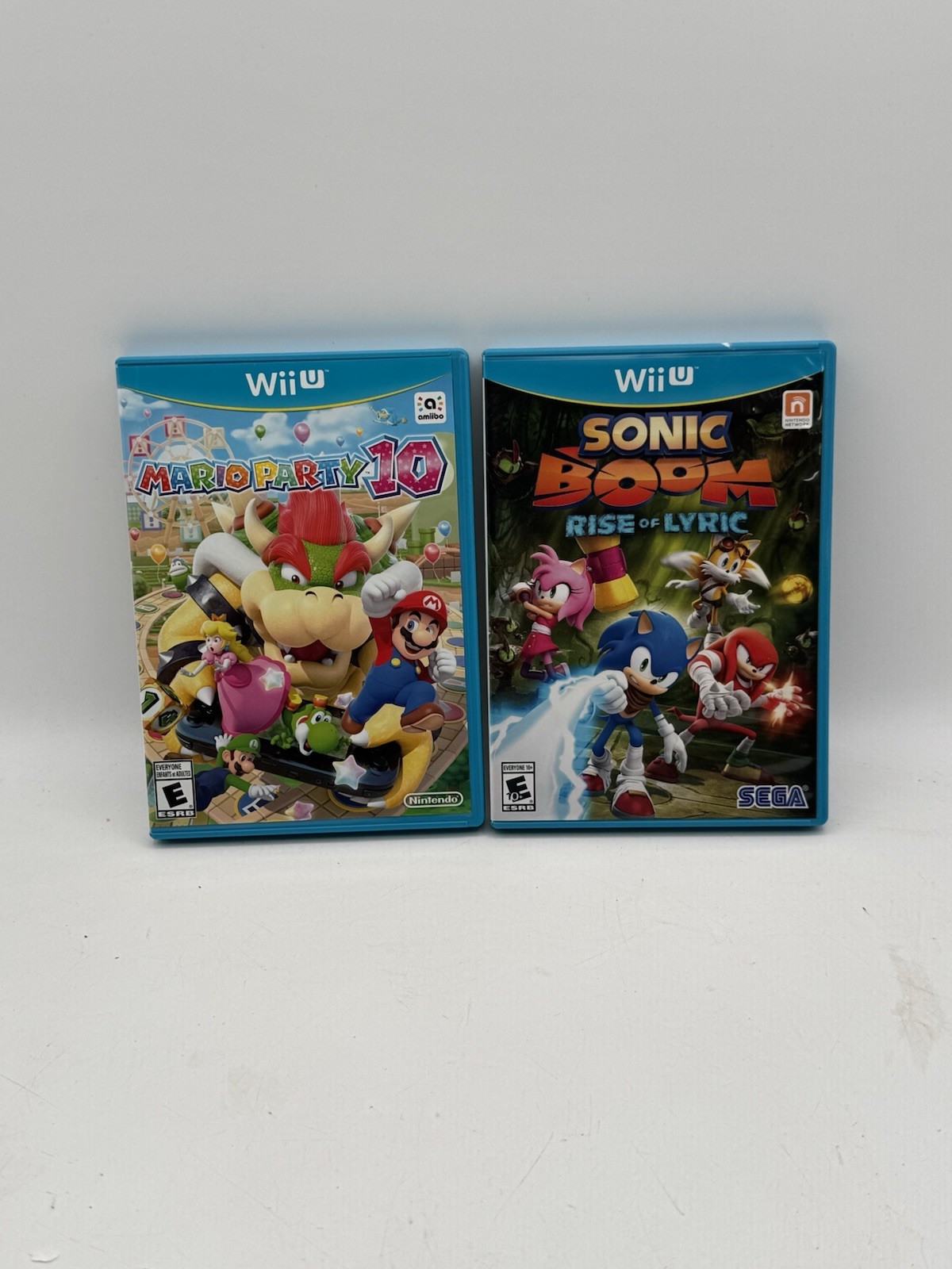 Mario Party 10 & Sonic Boom Rise of Lyric Wii U Tested Complete Lot