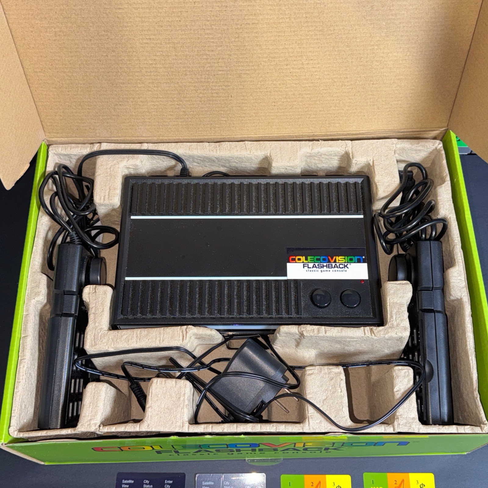 AtGames ColecoVision 32MB Black Game Console Open Box 60 Games Flashback Limited