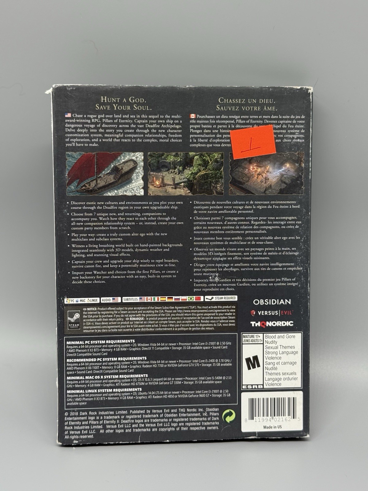 Pillars of Eternity 2 II Deadfire PC/MAC/LINUX