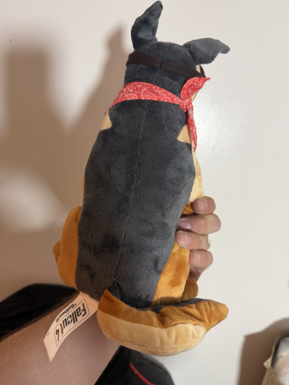 Fallout 4 Dogmeat Plush Figure Stuffed Animal Dog W/ Bandana & Goggles Bethesda