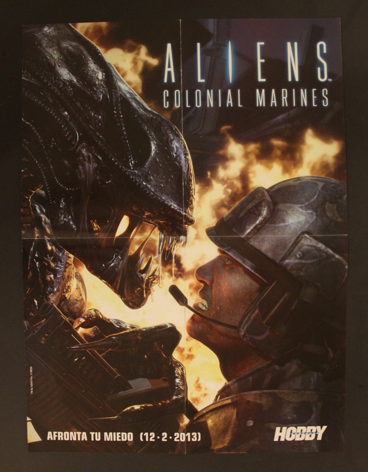 2013 ALIENS COLONIAL MARINES + BIOSHOCK Double-Sided Poster 22.6″ x 16.75″ Spain
