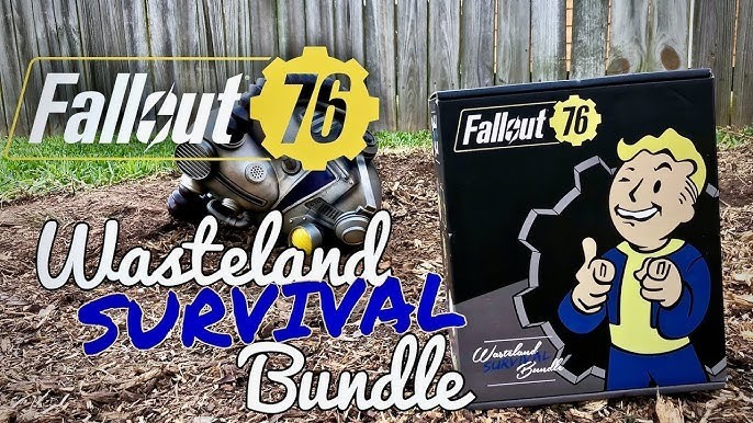 Bethesda 2018 Fallout 76 Wasteland Survival Bundle Vault Boy Pip-Boy DAMAGED BOX