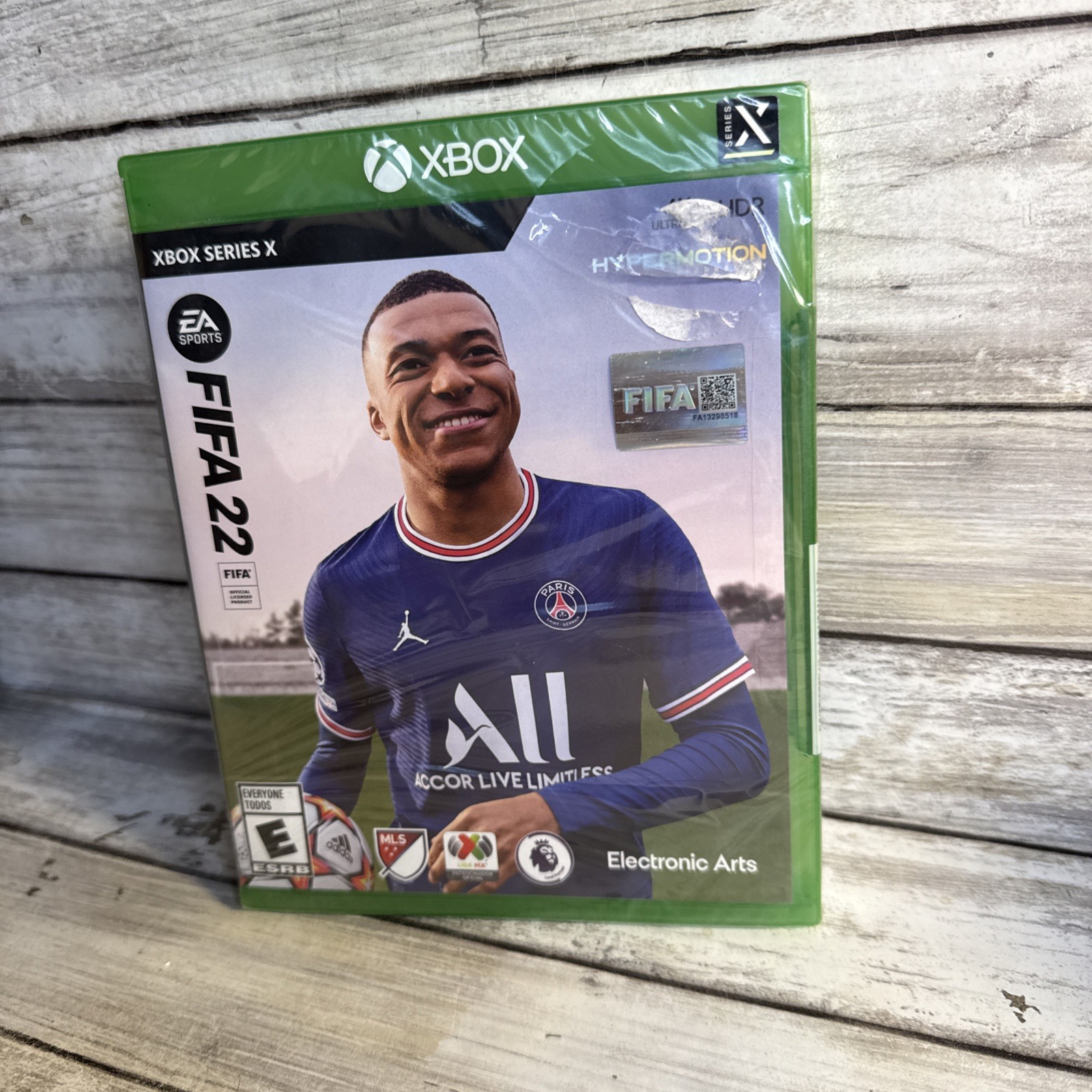 New FIFA 22 FIFA Microsoft Xbox Series X Sealed XB Soccer Video Game Torn Shrink