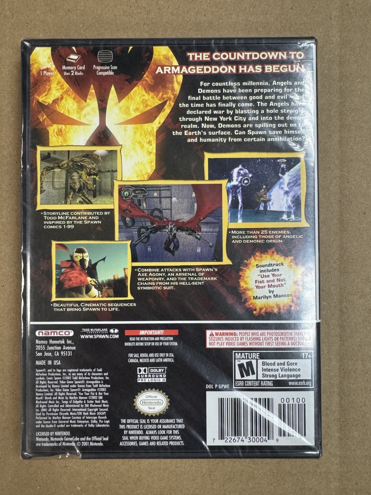 Spawn: Armageddon Nintendo Gamecube Brand New Factory Sealed Mint