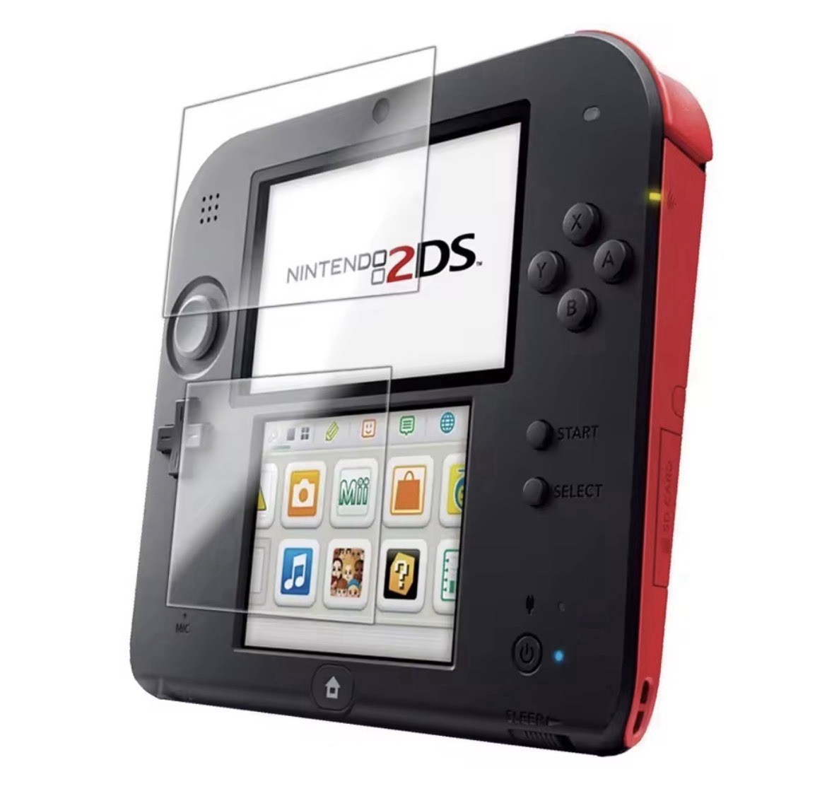 2pcs Screen Protector Film Compatible with Nintendo 2DS Top & Bottom Screen Film