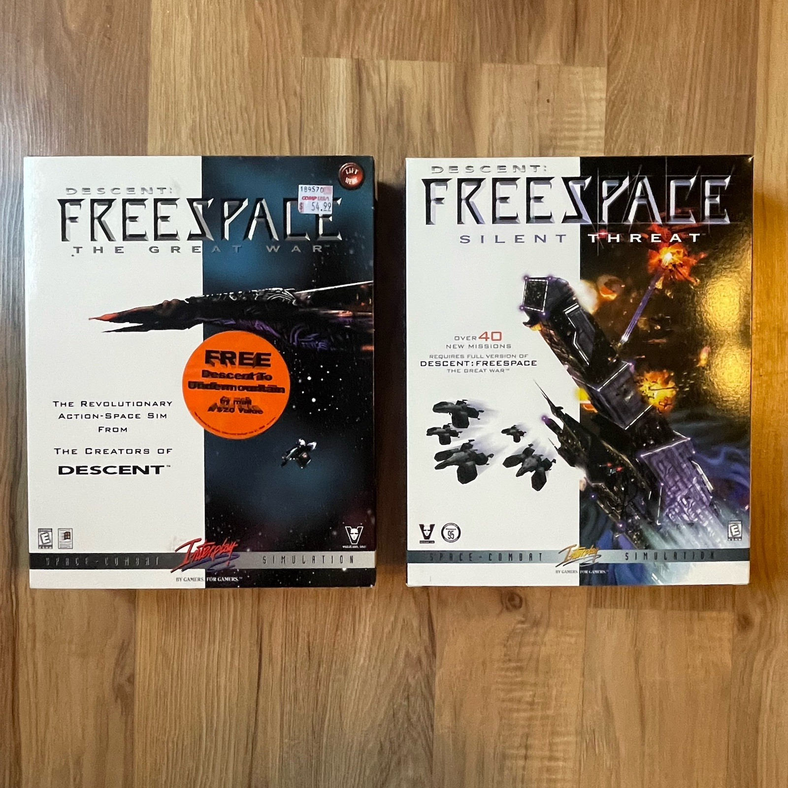 Interplace DESCENT: FREESPACE The Great War & Silent Threat – 2 Game Set