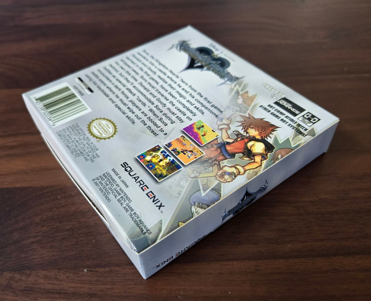 Kingdom Hearts: Chain of Memories GBA Game Boy Advance + Original Box, No Manual