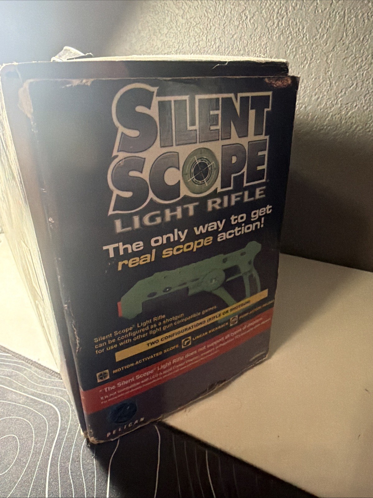 Microsoft Xbox Silent Scope Light Rifle With Game + Box