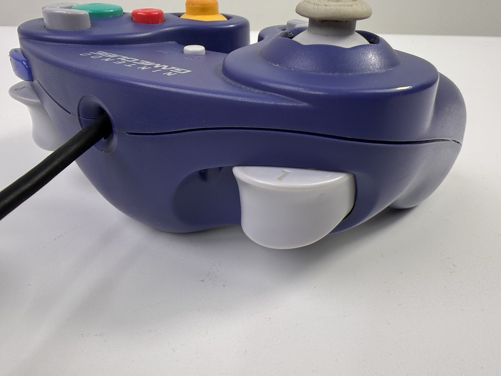 Official OEM Nintendo GameCube Controller Indigo Purple DOL-003 (Left Stick Rub)
