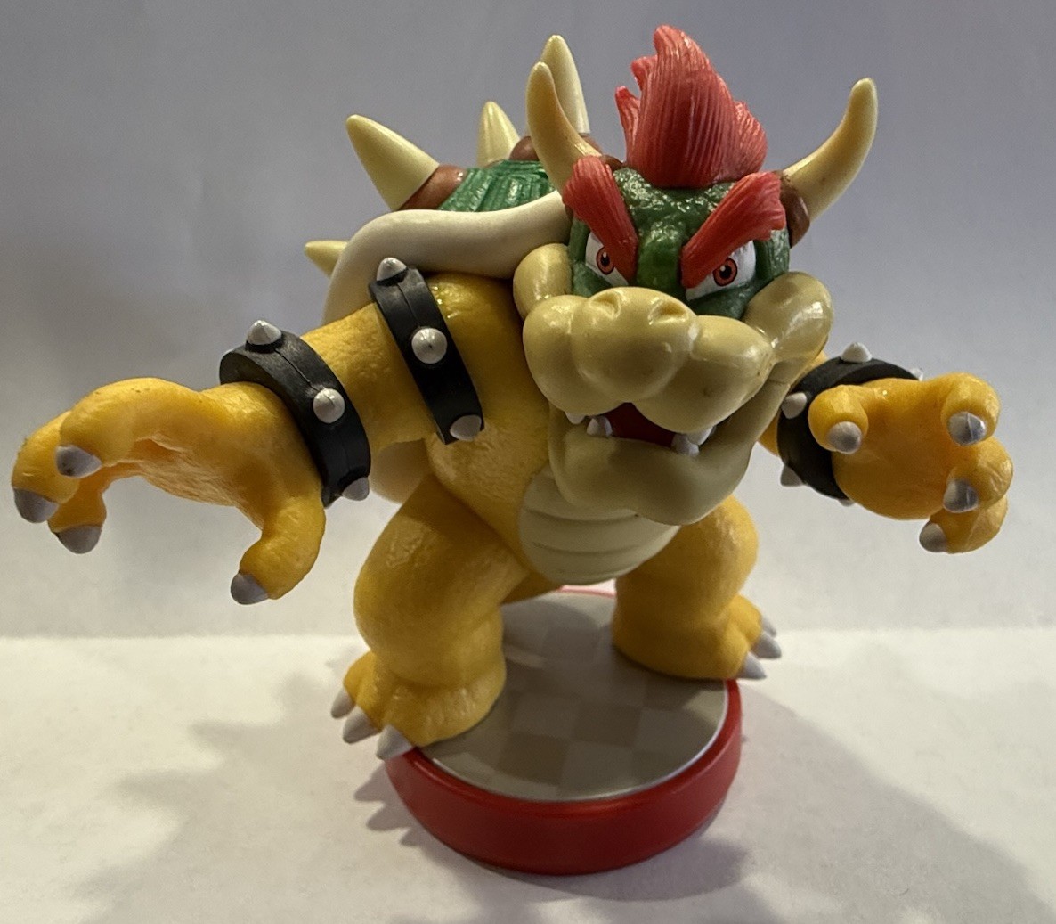 Nintendo Amiibo Super Mario Bros Bowser Figure Red Base Switch WIIU 3DS NFC