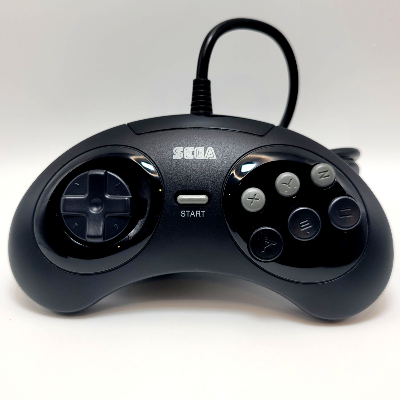Retro-Bit Official Sega Genesis Controller 6-Button Arcade Pad – Black
