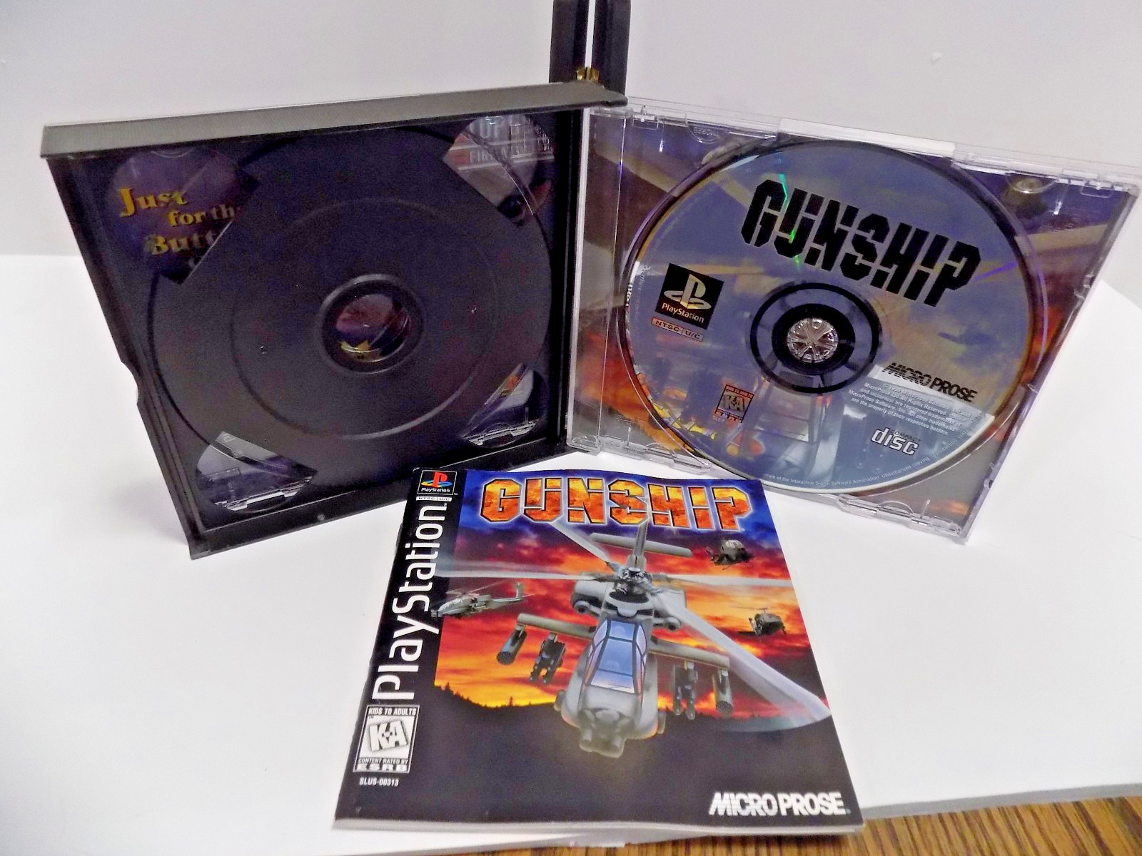 Gunship CIB good shape w/registration card PS1 (Sony PlayStation 1, 1996)
