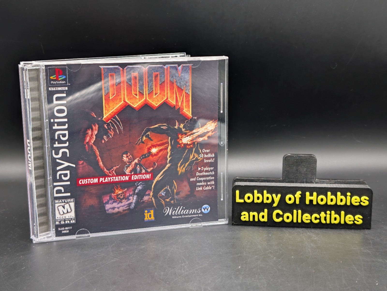 Doom ( Sony PlayStation 1 PS1 ) VG Disc – Reprinted Cover Art – Tested