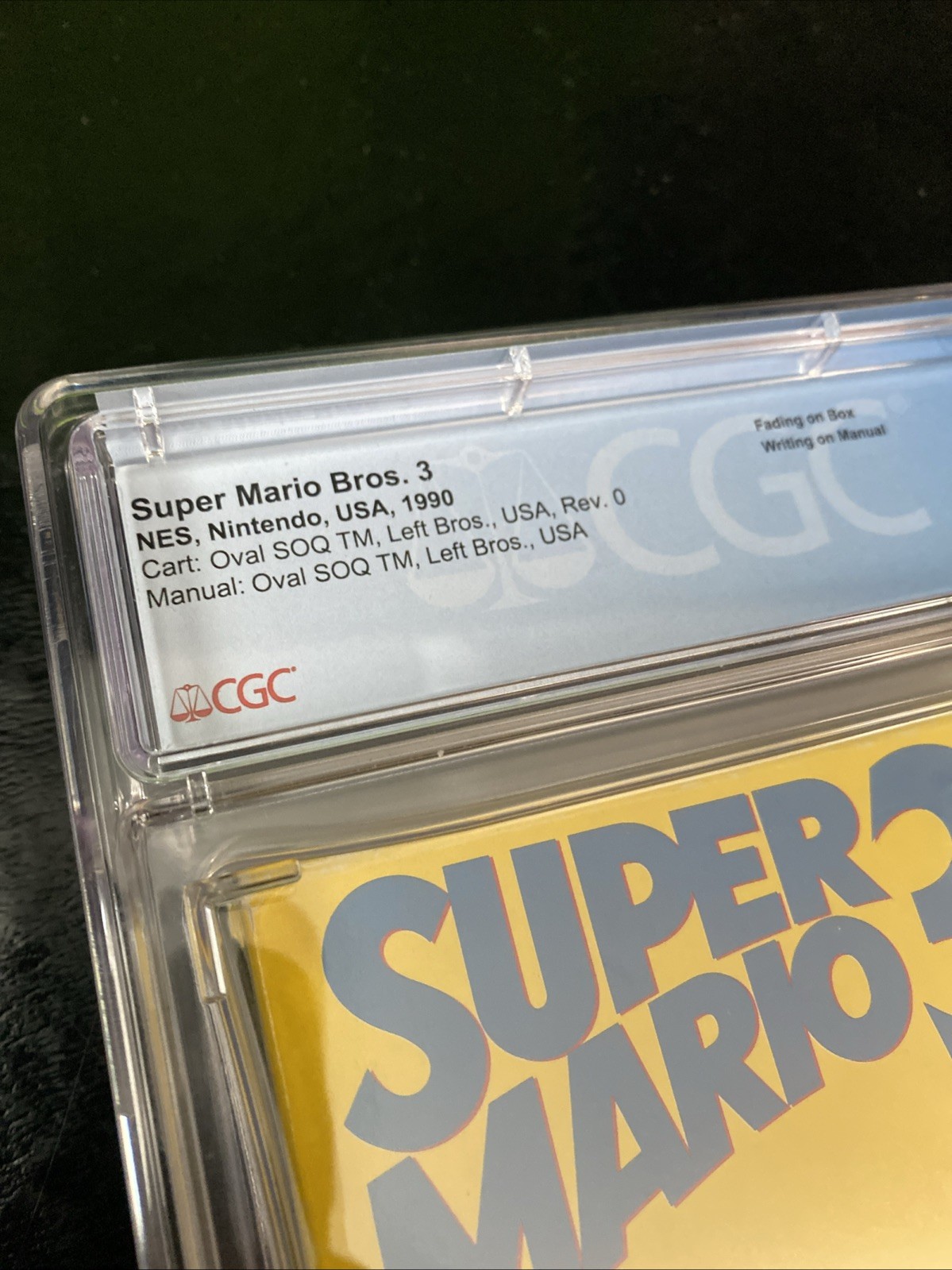 Super Mario Bros 3 Nintendo NES LEFT BROS Graded 7.0 CIB Complete CGC Universal