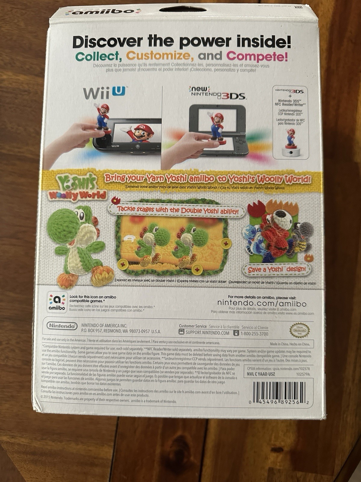 Nintendo Amiibo Collector’s Mega Yarn Yoshi NEW Still Sealed Box