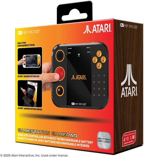 My Arcade – DGUNL-7152 Atari Gamestation Gamepad Wireless Controller Black [New