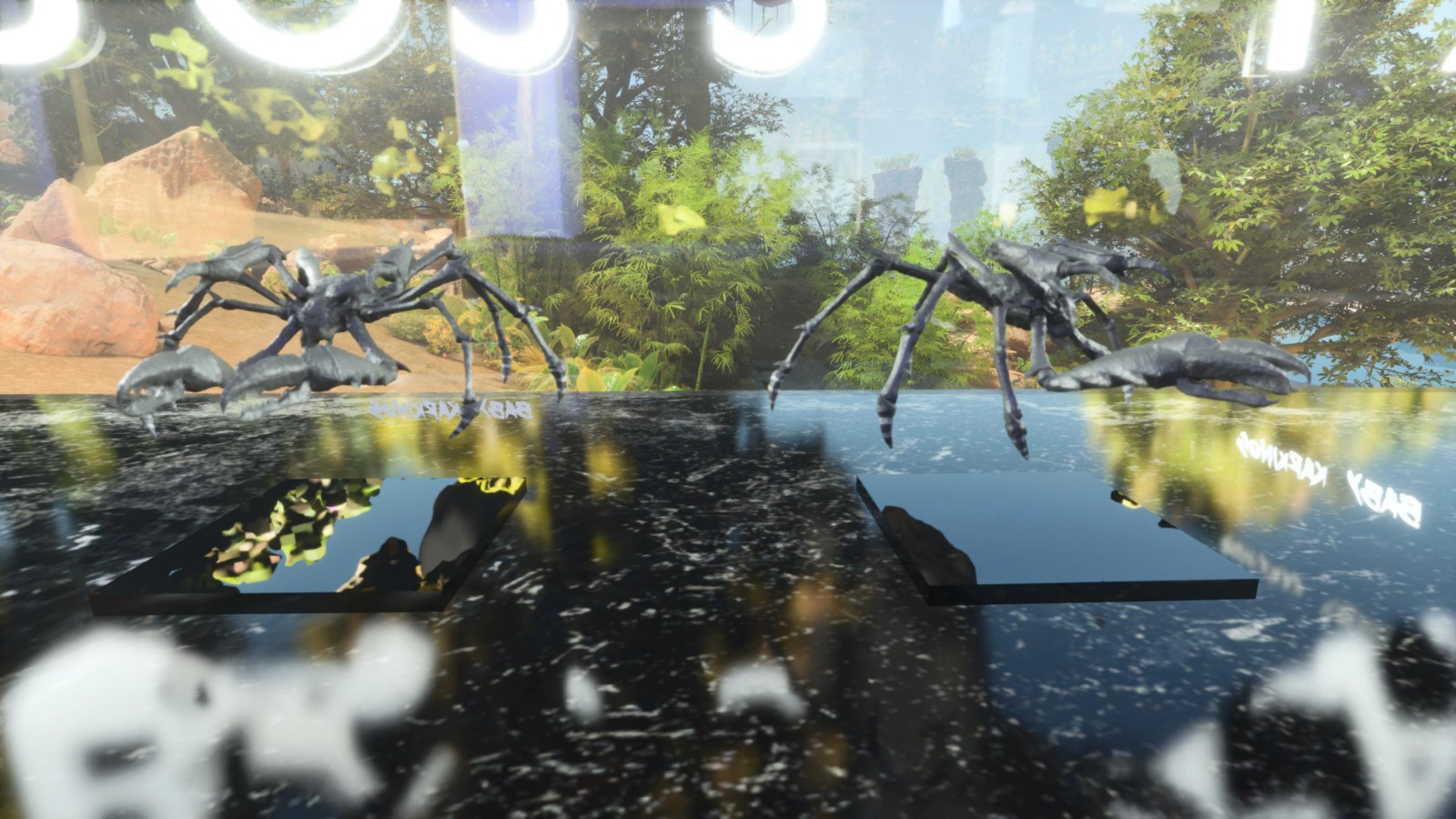 ARK ASCENDED PVE OFFICIAL PAIR BABY KARKINOS BLACK 25K HP 2.5K WEIGHT 513 MELEE