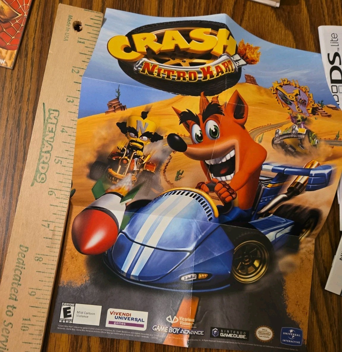Vintage 2000s Video Game Promo Poster Lot Super Monkey Ball Spyro Crash Nitro…