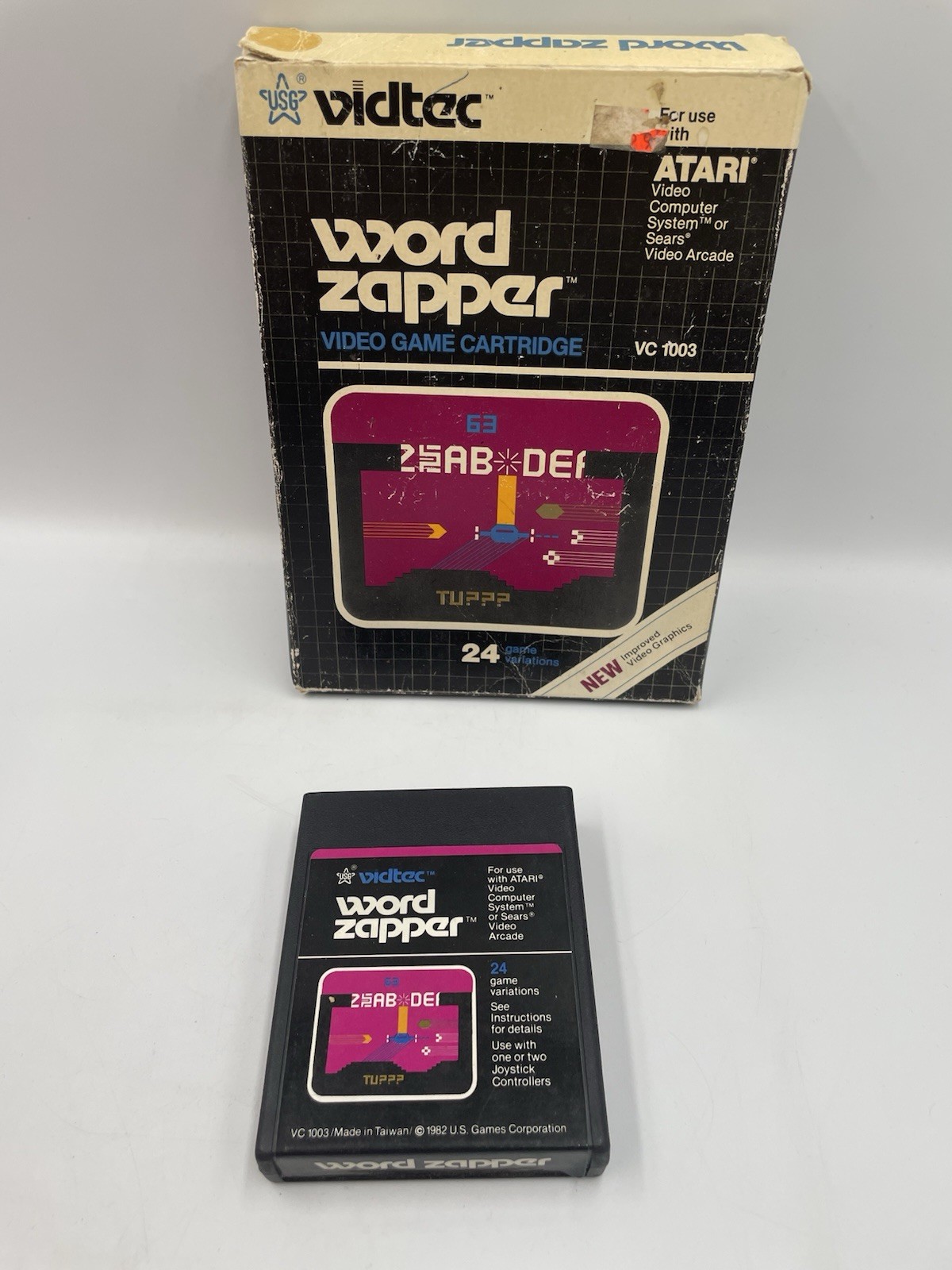 Atari 2600 – WORD ZAPPER with Original Box – Tested & WORKS