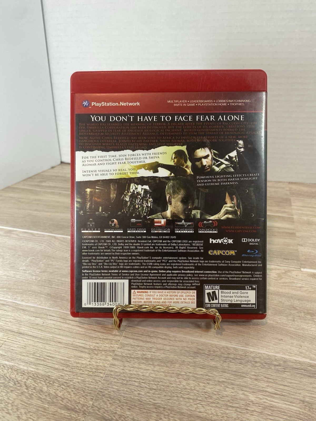 Resident Evil 5 PS3 Greatest Hits CIB Tested Working PlayStation 3 Survival