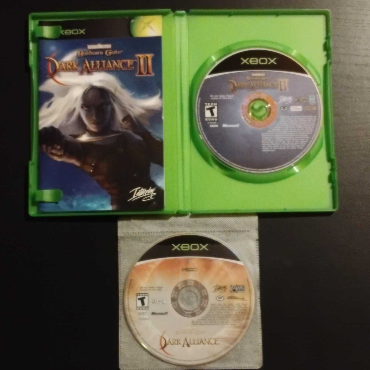 Baldur’s Gate: Dark Alliance 1 & 2 Xbox Dungeon Crawler/Hack-and-Slash Games Lot
