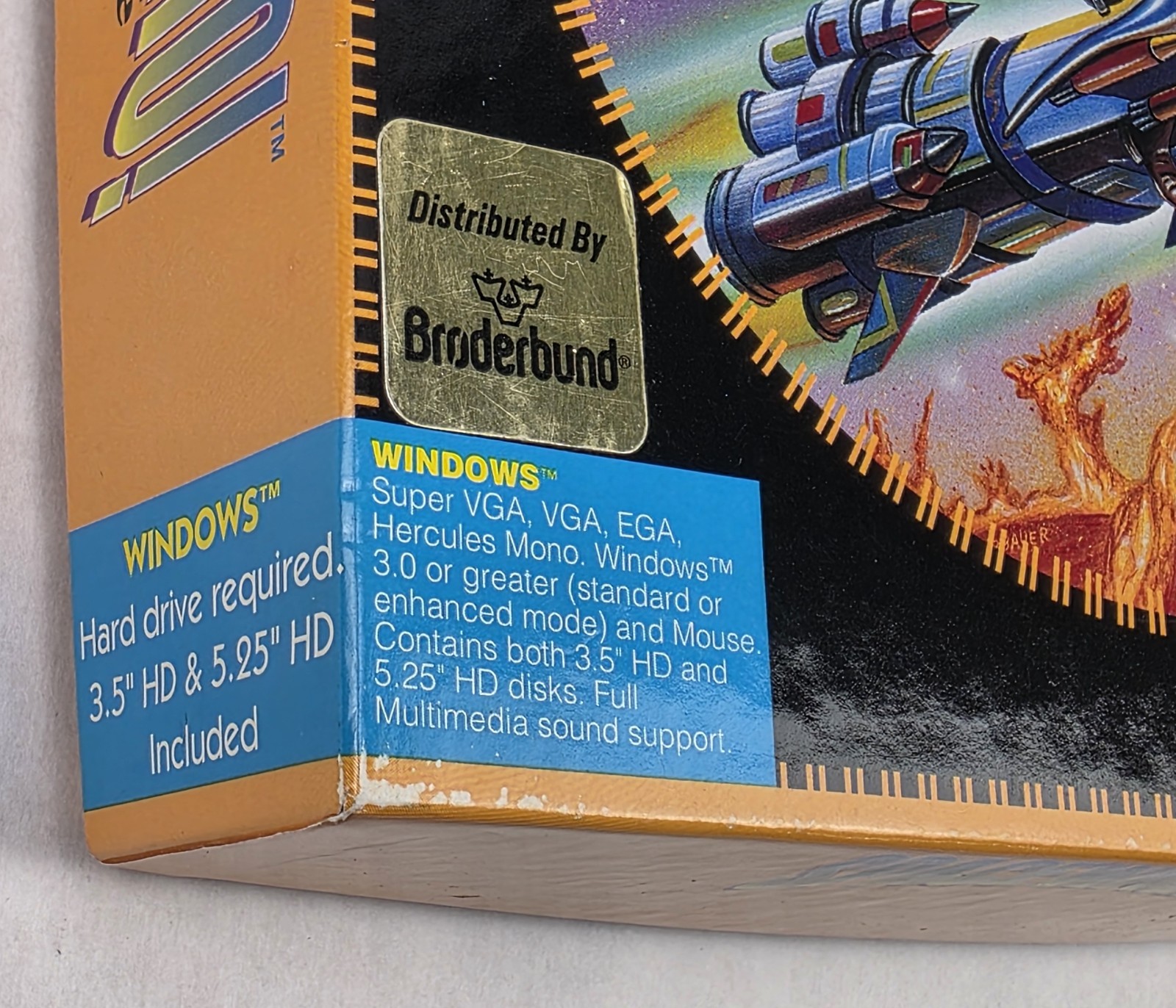 Spaceward Ho! BIG BOX PC 3.5″ & 5.25″ Floppy + CD-Rom 1992 New World Computing