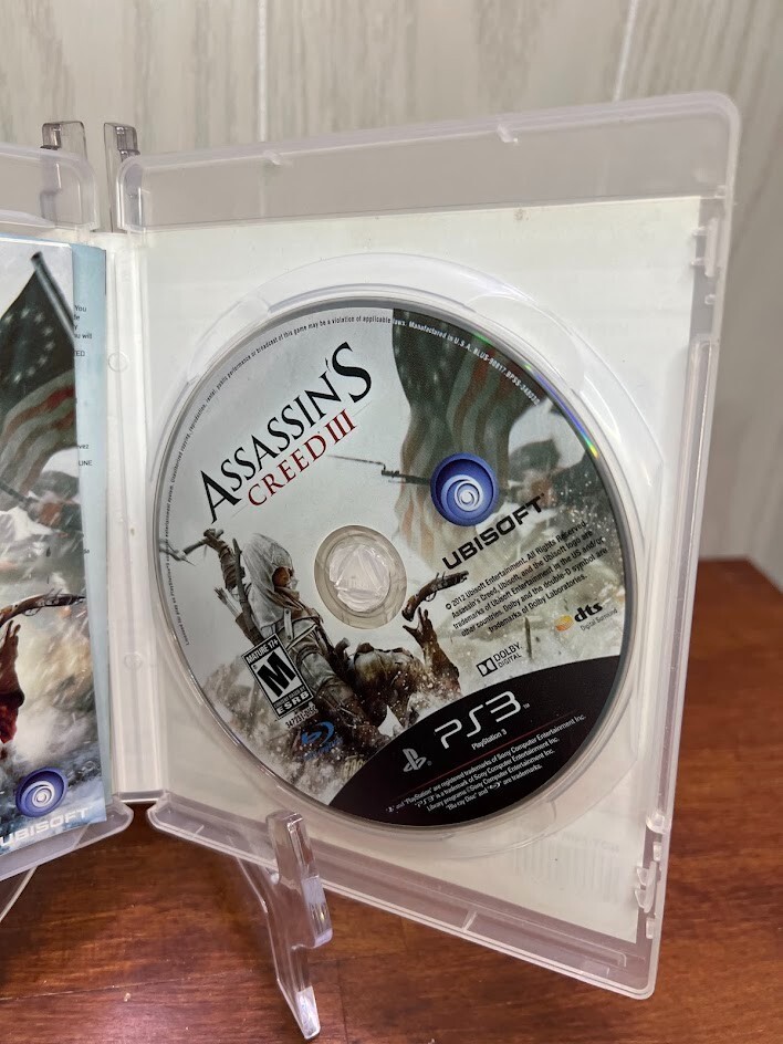 Assassin’s Creed III Sony PlayStation 3 2012 PS3 Free Shipping CIB Tested