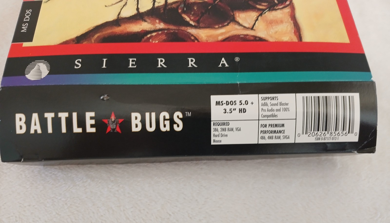 Vintage 1994 Sierra Battle Bugs! PC Big Box 3.5 disk