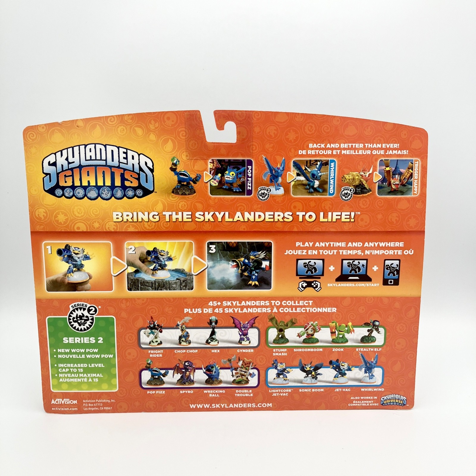 Skylanders Giants Pop Fizz Whirlwind Trigger Happy 3 Pack Figures NEW SEALED